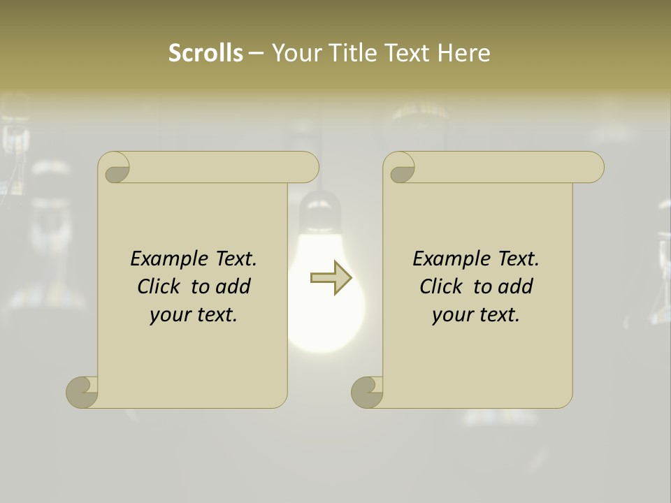 Vertical Supply Bulb PowerPoint Template