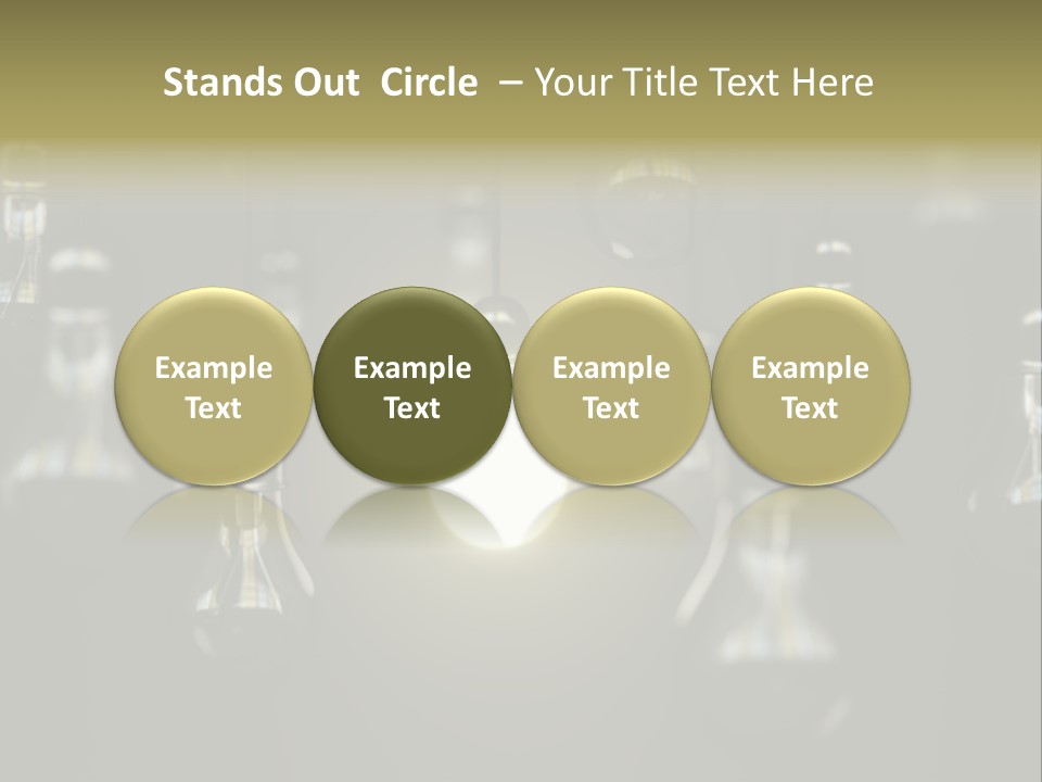 Vertical Supply Bulb PowerPoint Template