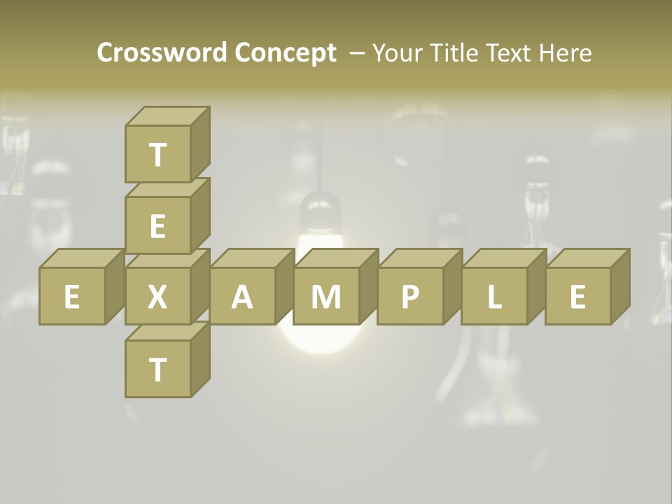 Vertical Supply Bulb PowerPoint Template