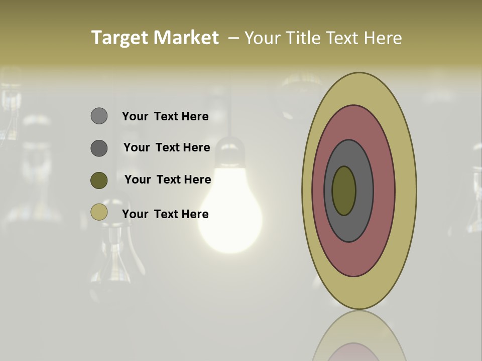 Vertical Supply Bulb PowerPoint Template