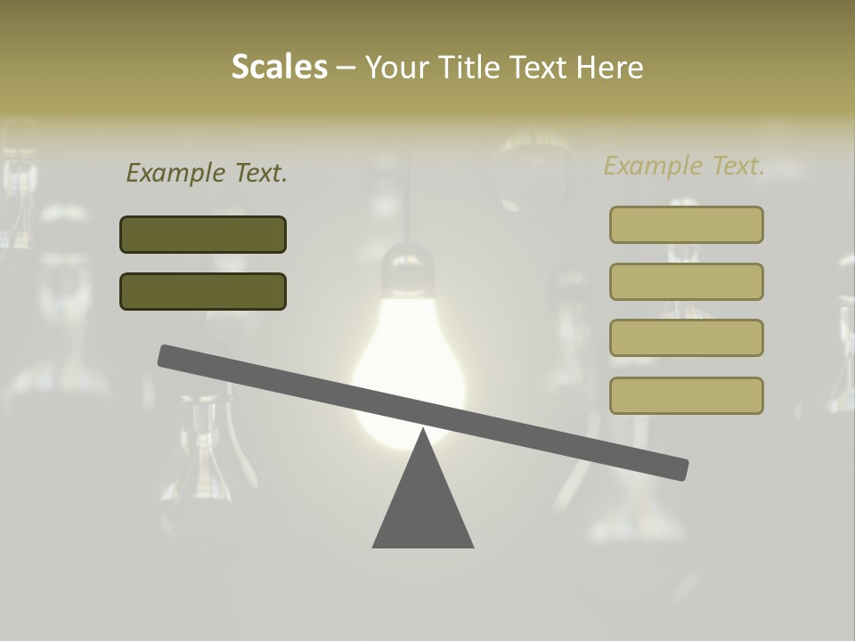 Vertical Supply Bulb PowerPoint Template