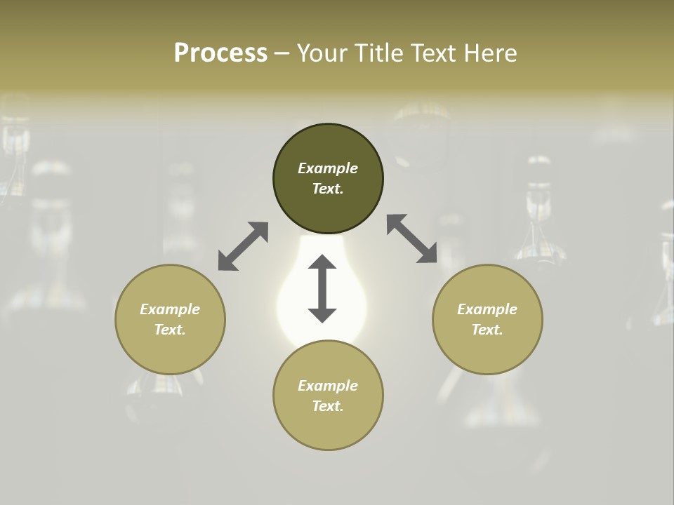 Vertical Supply Bulb PowerPoint Template