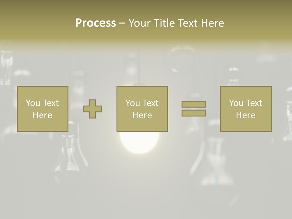 Vertical Supply Bulb PowerPoint Template