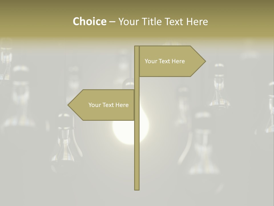 Vertical Supply Bulb PowerPoint Template