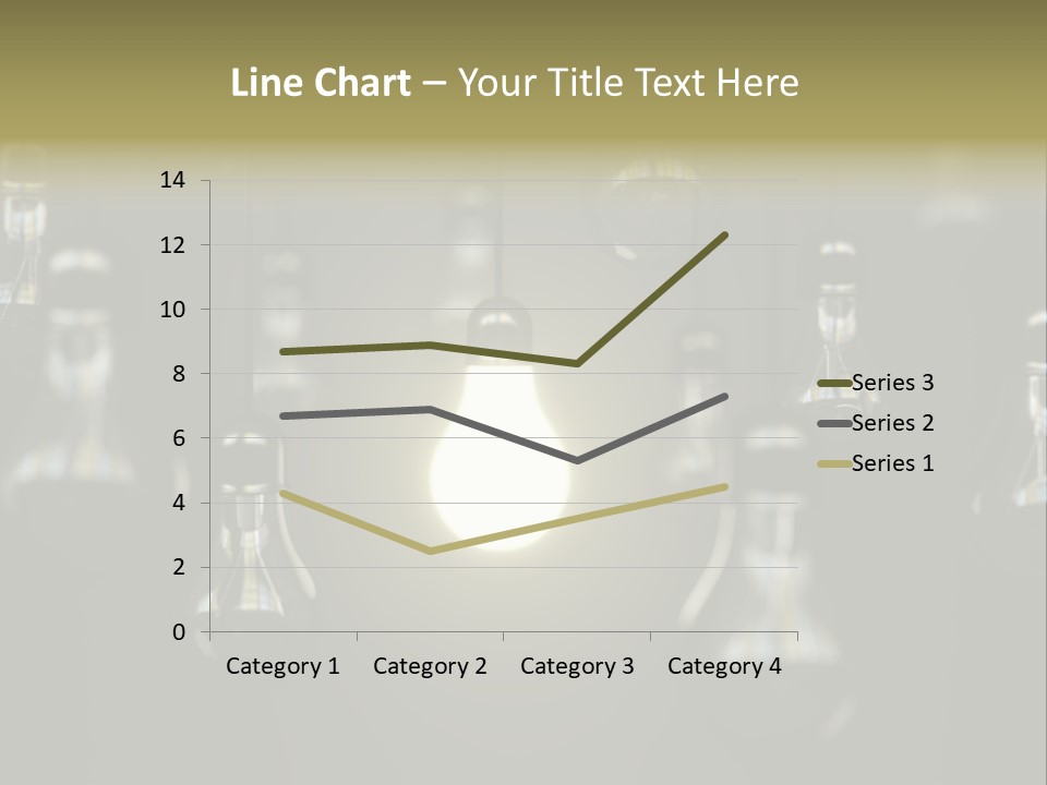 Vertical Supply Bulb PowerPoint Template