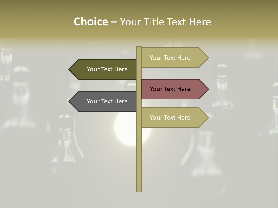 Vertical Supply Bulb PowerPoint Template