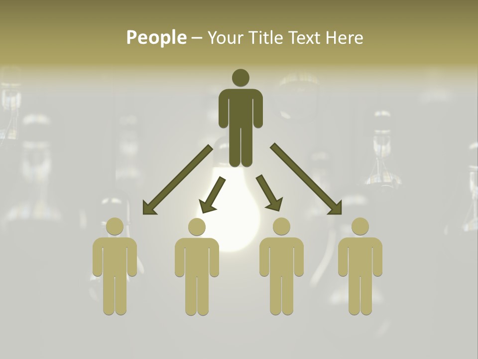 Vertical Supply Bulb PowerPoint Template