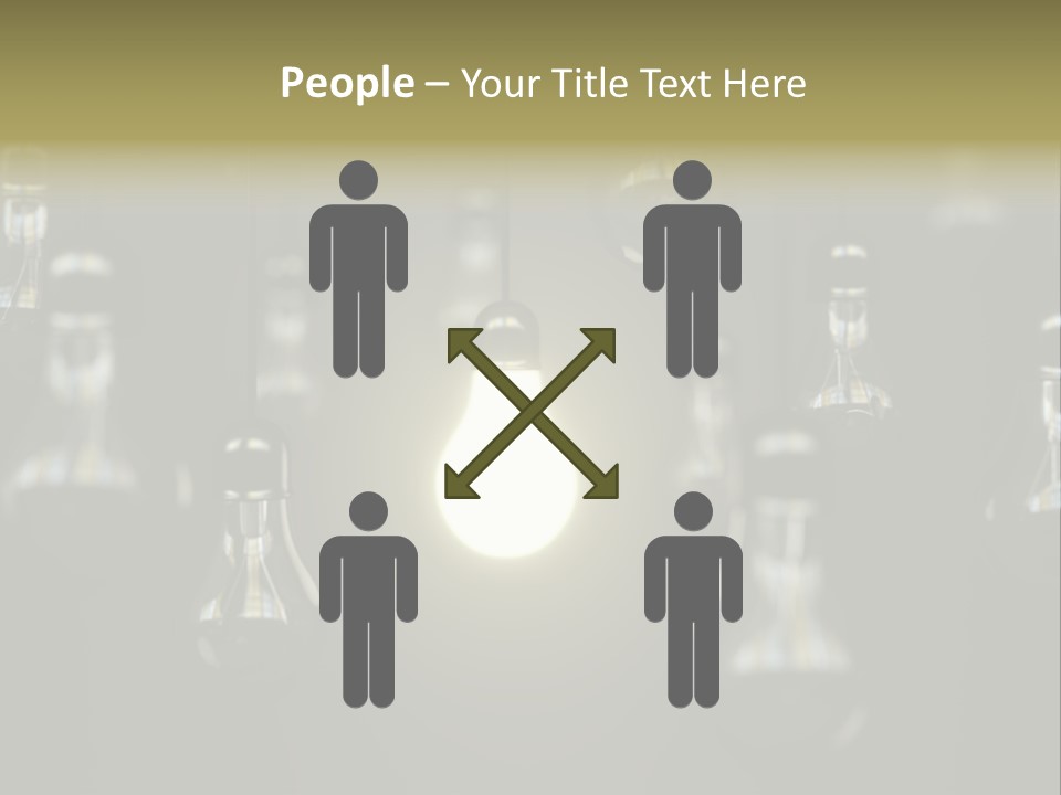 Vertical Supply Bulb PowerPoint Template