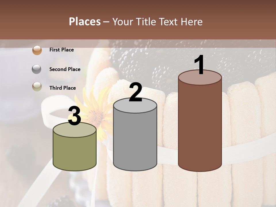 Cookie Flower Orange PowerPoint Template