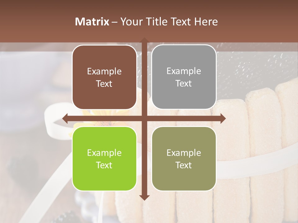 Cookie Flower Orange PowerPoint Template