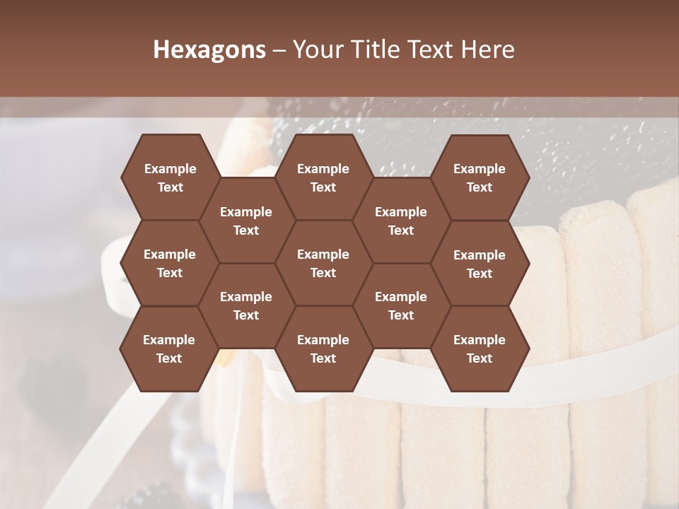 Cookie Flower Orange PowerPoint Template