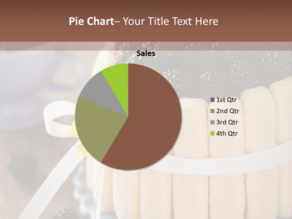 Cookie Flower Orange PowerPoint Template