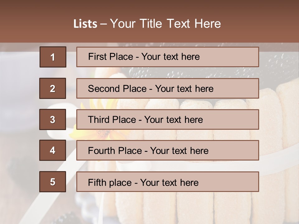 Cookie Flower Orange PowerPoint Template