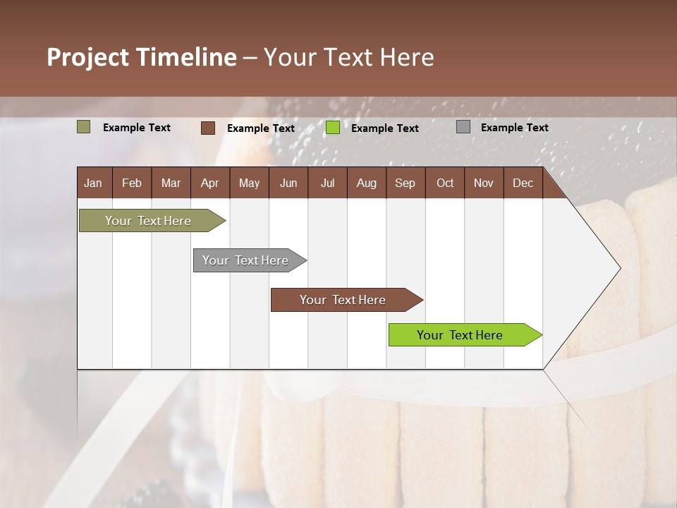 Cookie Flower Orange PowerPoint Template