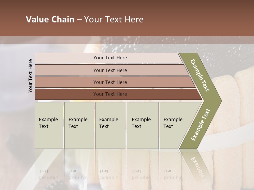 Cookie Flower Orange PowerPoint Template