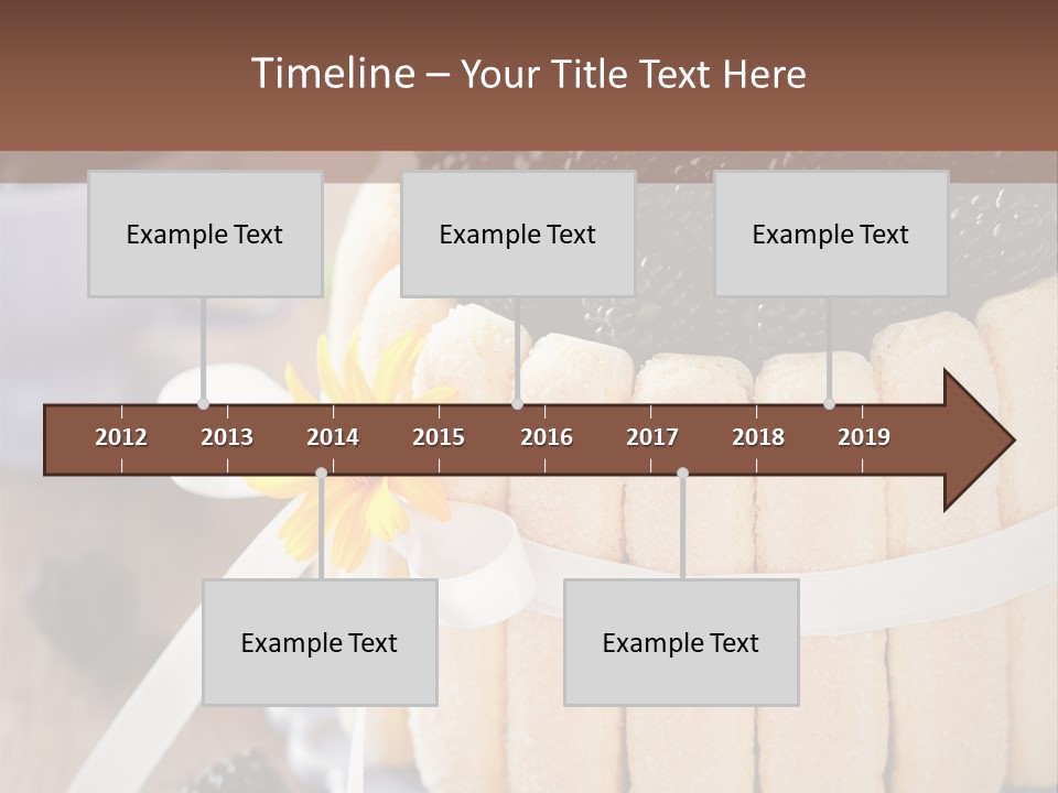 Cookie Flower Orange PowerPoint Template