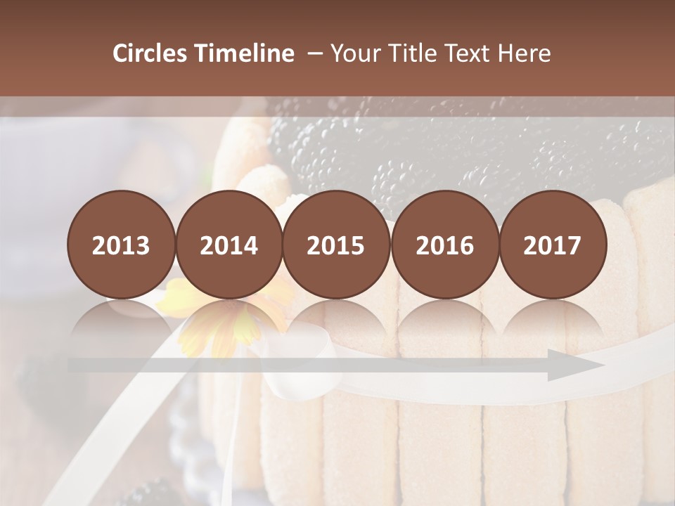 Cookie Flower Orange PowerPoint Template