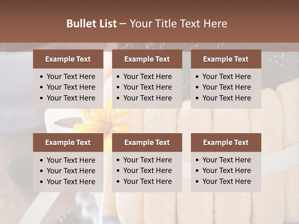 Cookie Flower Orange PowerPoint Template