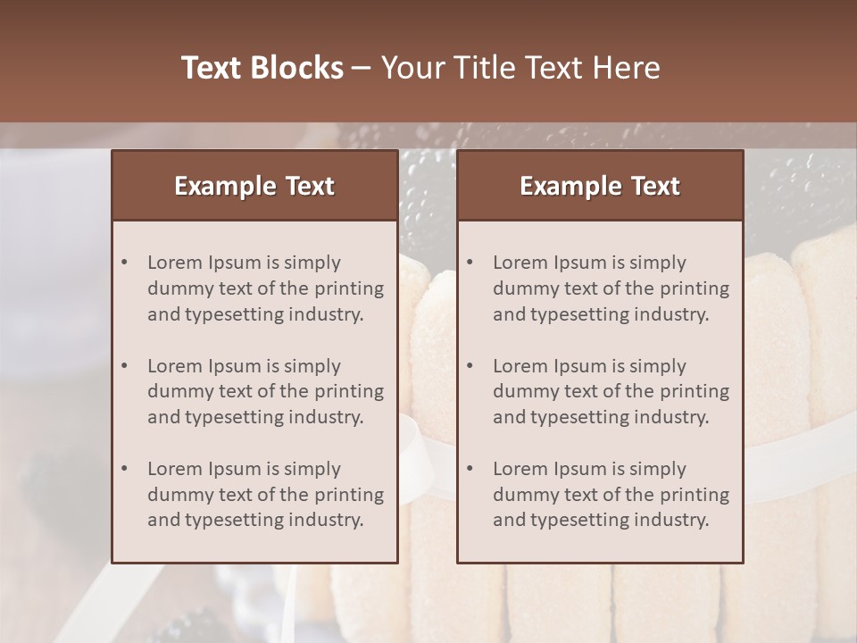 Cookie Flower Orange PowerPoint Template