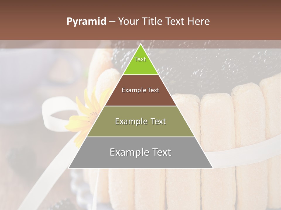 Cookie Flower Orange PowerPoint Template