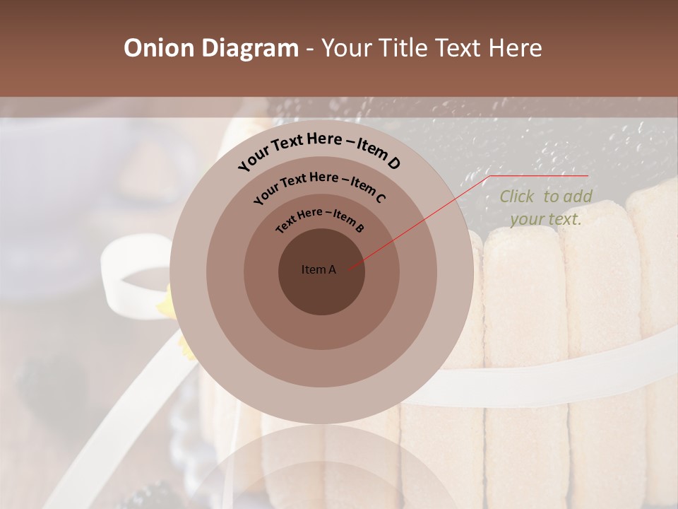 Cookie Flower Orange PowerPoint Template
