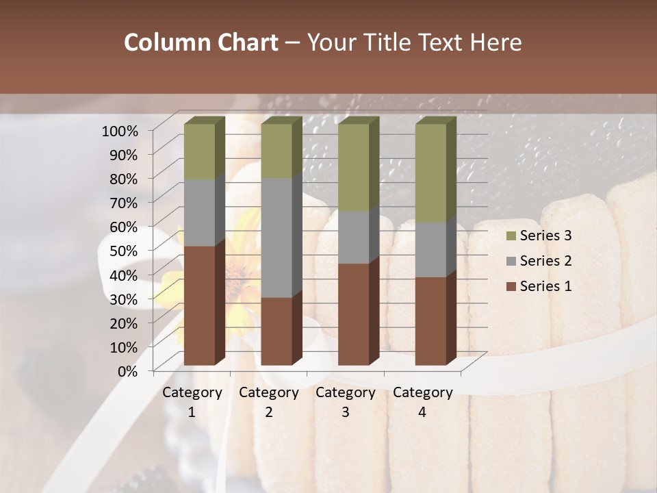 Cookie Flower Orange PowerPoint Template