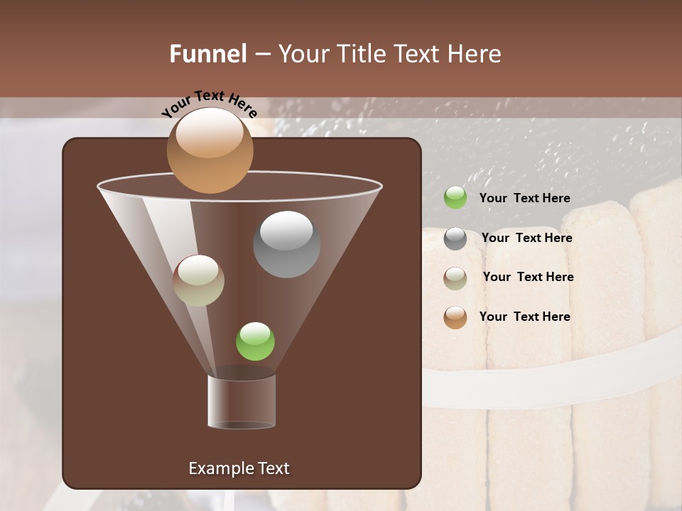 Cookie Flower Orange PowerPoint Template