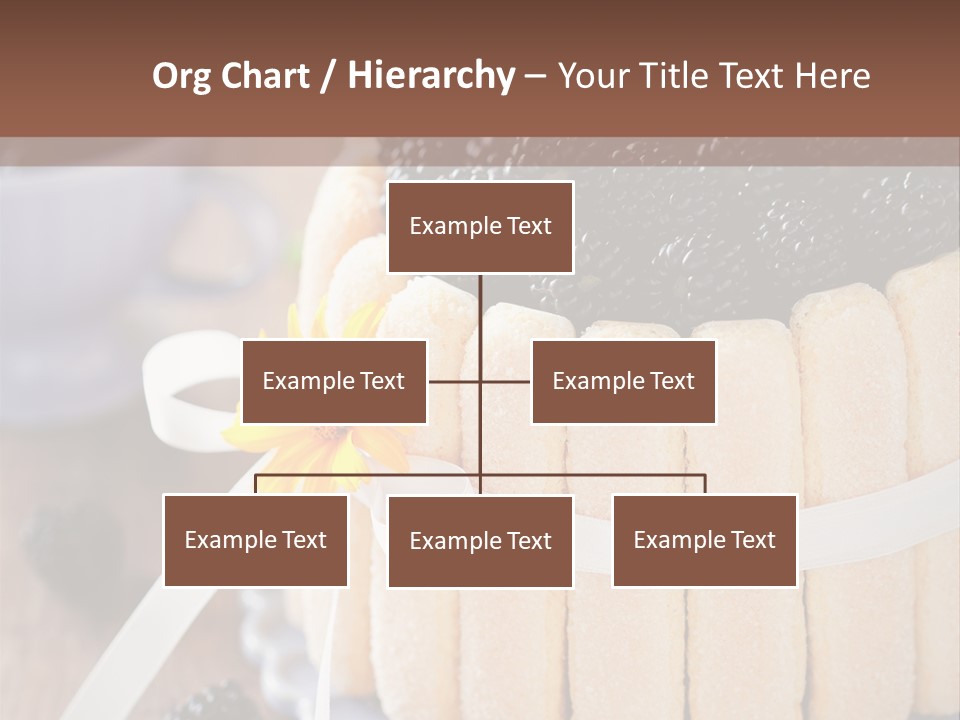 Cookie Flower Orange PowerPoint Template