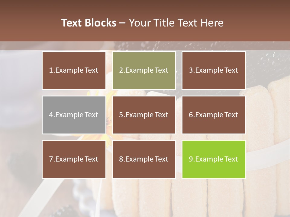 Cookie Flower Orange PowerPoint Template