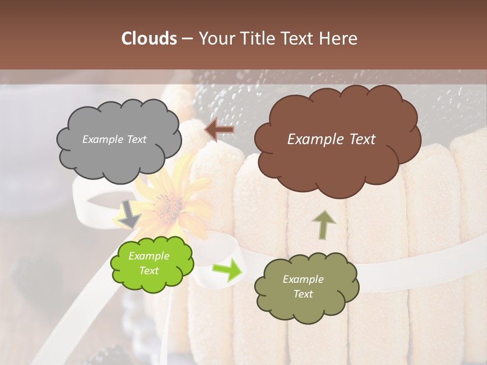 Cookie Flower Orange PowerPoint Template