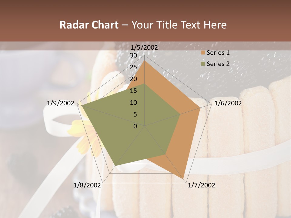 Cookie Flower Orange PowerPoint Template
