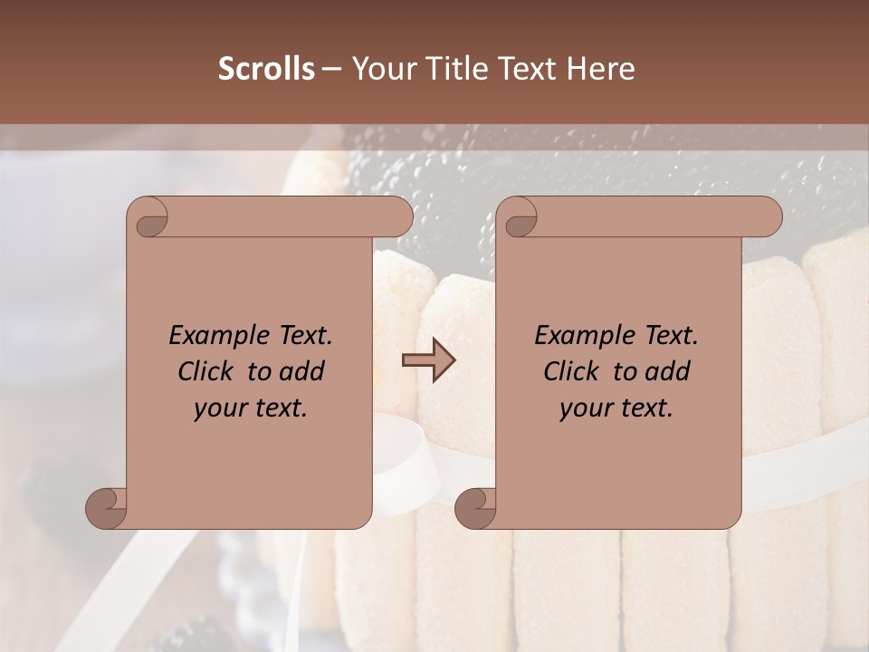 Cookie Flower Orange PowerPoint Template