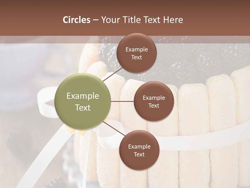 Cookie Flower Orange PowerPoint Template