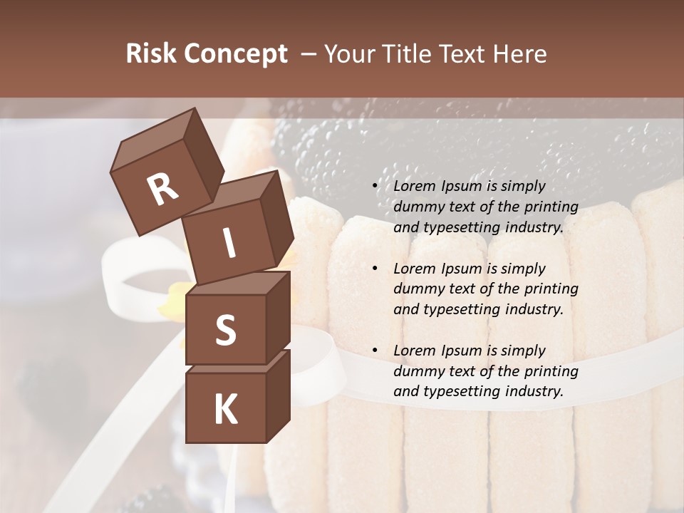 Cookie Flower Orange PowerPoint Template