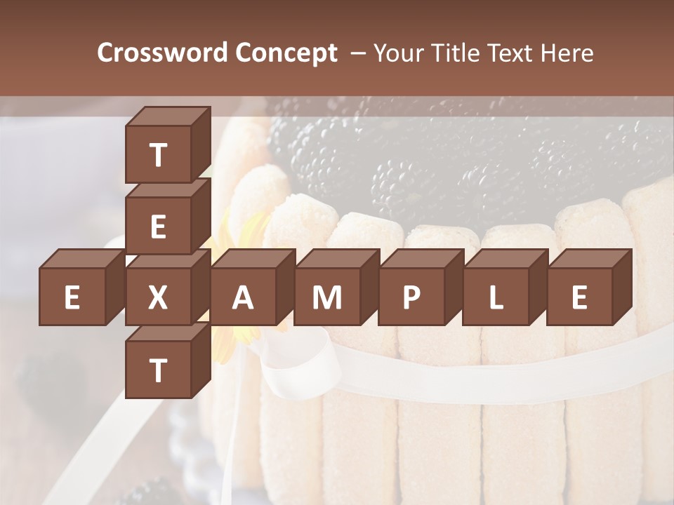 Cookie Flower Orange PowerPoint Template