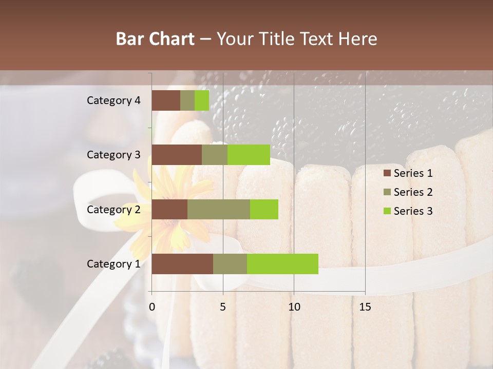 Cookie Flower Orange PowerPoint Template