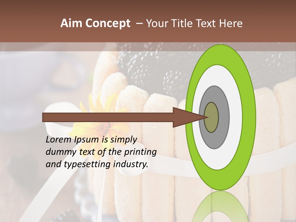 Cookie Flower Orange PowerPoint Template