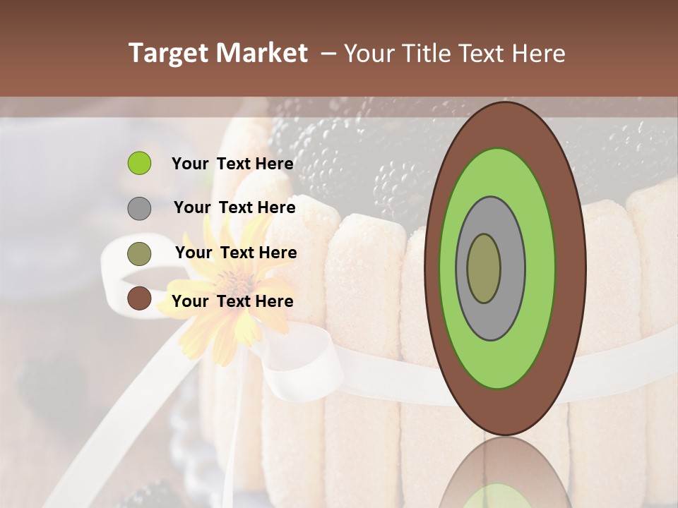 Cookie Flower Orange PowerPoint Template