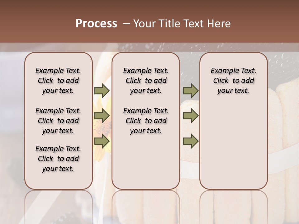 Cookie Flower Orange PowerPoint Template