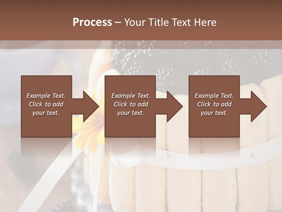 Cookie Flower Orange PowerPoint Template