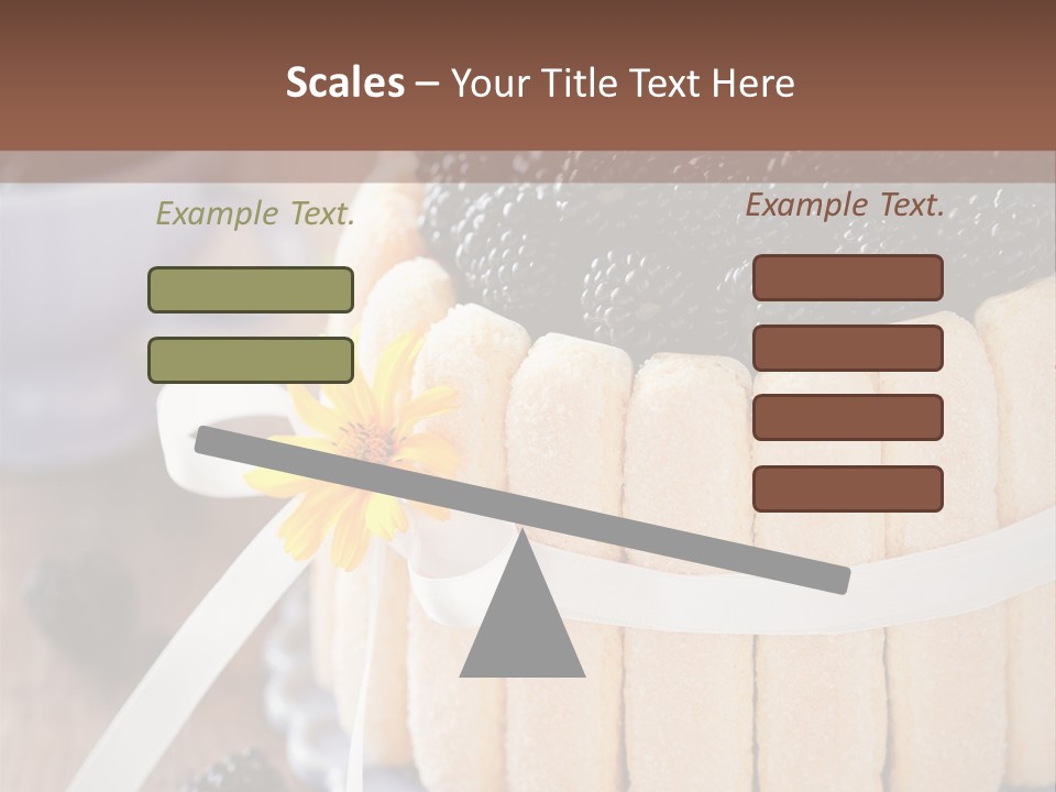 Cookie Flower Orange PowerPoint Template