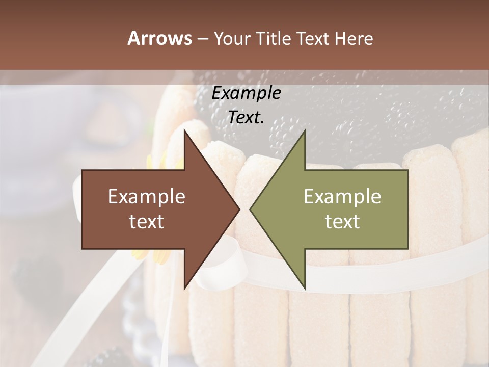 Cookie Flower Orange PowerPoint Template