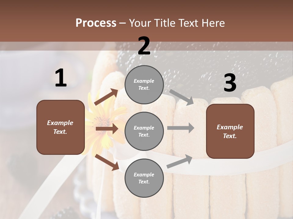 Cookie Flower Orange PowerPoint Template