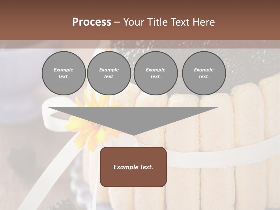 Cookie Flower Orange PowerPoint Template