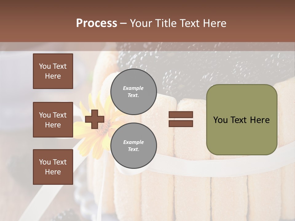 Cookie Flower Orange PowerPoint Template