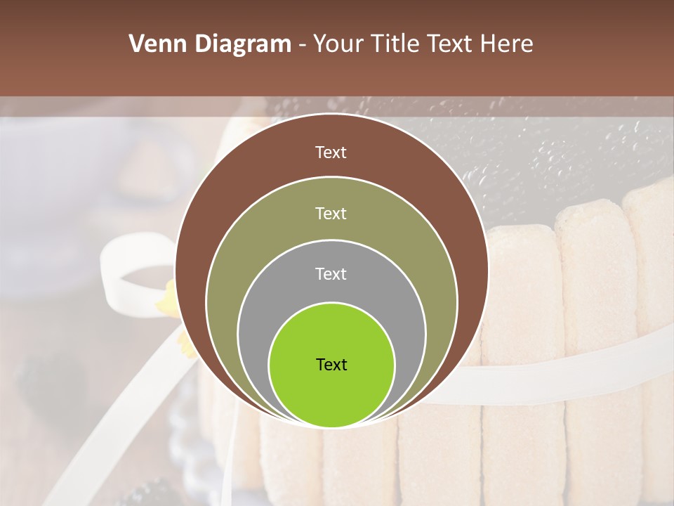 Cookie Flower Orange PowerPoint Template