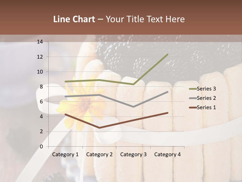 Cookie Flower Orange PowerPoint Template