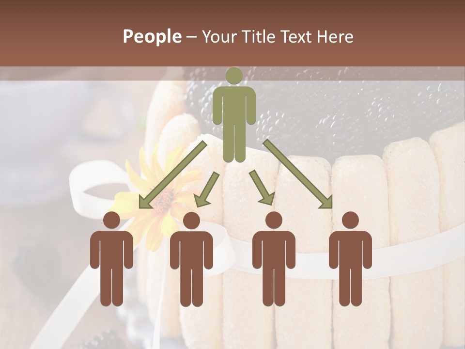 Cookie Flower Orange PowerPoint Template