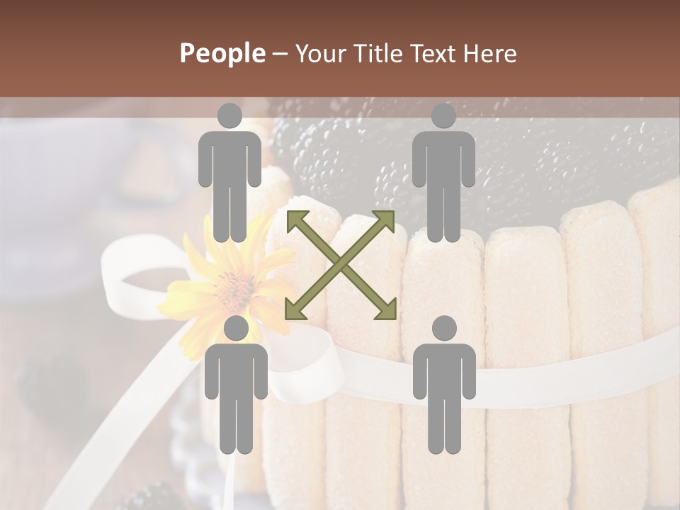 Cookie Flower Orange PowerPoint Template