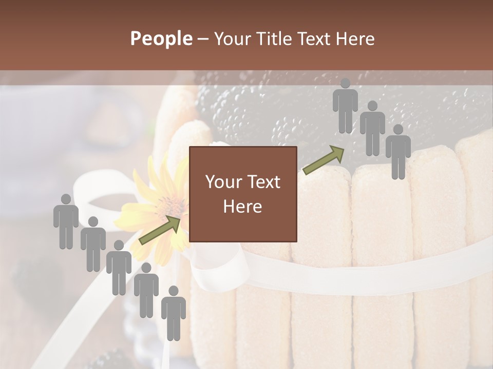 Cookie Flower Orange PowerPoint Template